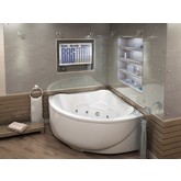 Акриловая ванна BAS Модена Flat 150x150 с гидромассажем