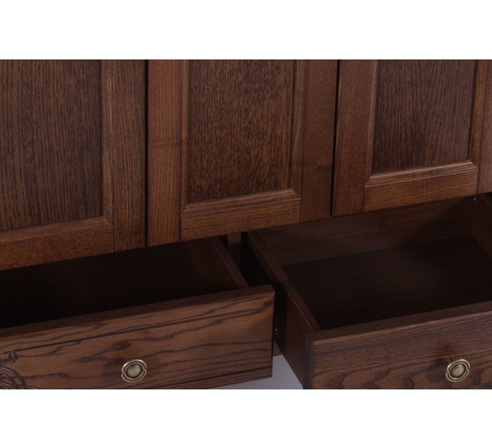 Комплект мебели ASB-Woodline Салерно 80 орех массив ясеня