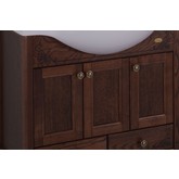Комплект мебели ASB-Woodline Салерно 80 орех массив ясеня