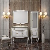 Комплект мебели Opadiris Лаура 100 белый бежевая патина