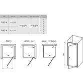 Душевая дверь Ravak Pivot PDOP1 -80 хром + стекло Транспарент