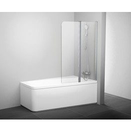 Шторка для ванны Ravak 10CVS2-100 R белый + стекло Транспарент