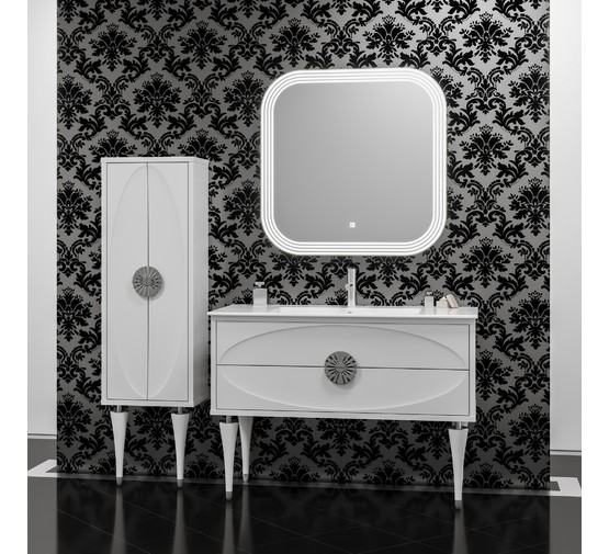 Комплект мебели Opadiris Ибица 90 белый/хром 