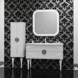 Комплект мебели Opadiris Ибица 90 белый/хром 
