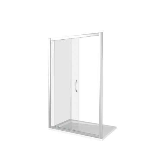 Душевая дверь GOOD DOOR Latte WTW 110 белый, стекло прозрачное