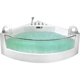Акриловая ванна Gemy G9080 150*150 с гидромассажем