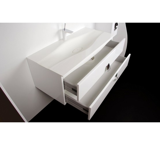 Комплект мебели Eqloo Miro 120 см белый подвесной