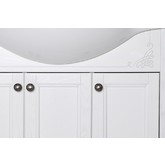 Комплект мебели ASB-Woodline Салерно 80 белый/патина серебро массив ясеня