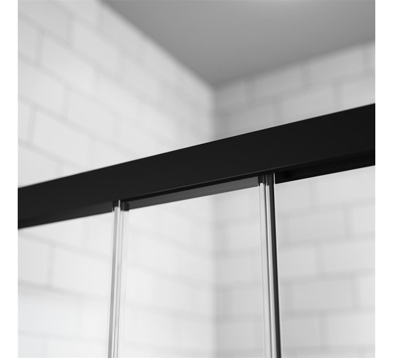 Душевой угол Radaway Idea Black KDD 1100х1000 черный, прозрачное стекло