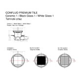 Трап сливной Pestan Confluo Standard Black Glass 1 15 см черный/хром