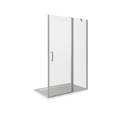 Душевая дверь GOOD DOOR Mokka WTW 130 белый, стекло прозрачное