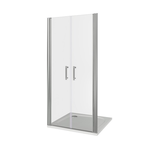 Душевая дверь GOOD DOOR Mokka SD-80 белый, стекло прозрачное