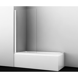 Шторка для ванны Wasserkraft Berkel 48P01-80W 800x1400 белый, прозр.стекло 