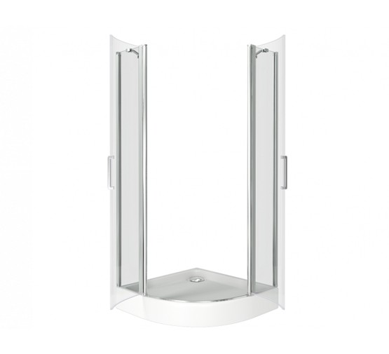 Душевой угол GOOD DOOR Pandora R-80-C-CH 800x800  хром + прозрачное стекло 