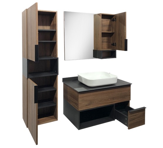 Комплект мебели Comforty Штутгарт 90 см дуб коричневый