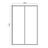 Душевая дверь Bravat Drop BD100.4120A 100 хром, стекло прозрачное