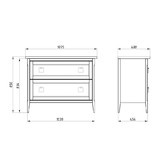 Комплект мебели ASB-Woodline Рома 100 Н белый