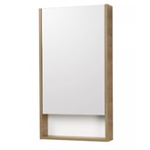 Зеркало шкаф Aquaton Сканди 45 см Белый/Дуб Рустикальный