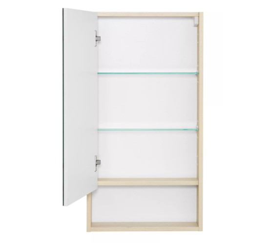 Зеркало шкаф Aquaton Сканди 45 см Белый/Дуб Верона