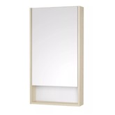 Зеркало шкаф Aquaton Сканди 45 см Белый/Дуб Верона