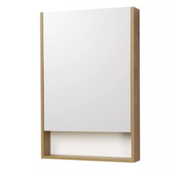 Зеркало шкаф Aquaton Сканди 55 см Белый/Дуб Рустикальный