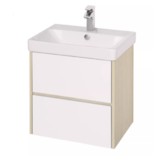 Комплект мебели Aquaton Сканди 55 см Белый/Дуб Верона