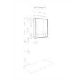 Комплект мебели Aquaton Сканди 70 см Белый/Дуб Рустикальный