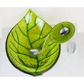 Раковина чаша Bronze de luxe Leaf 59 см зеленый