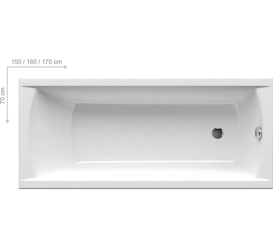 Акриловая ванна Ravak Classic  160x70