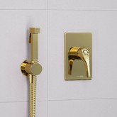 Гигиенический душ Wasserkraft Sauer A71097 со смесителем шланг 1,5 м золото
