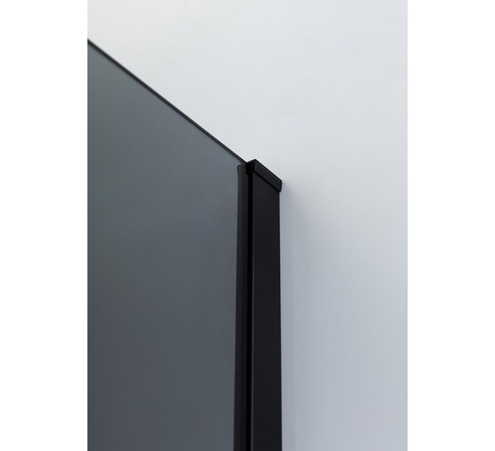 Душевой угол Cezares Slider-A-2-70/80-GRIGIO-Nero 700x700 черный тонированное стекло