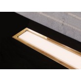 Водоотводящий желоб Pestan Confluo Premium White Glass Gold Line 950 с решеткой 