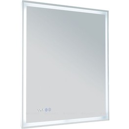Зеркало Aquanet Оптима 70 LED с часами белый