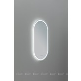 Зеркало Aquanet Монте 45 LED с часами белый