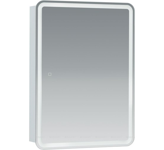 Зеркало-шкаф Aquanet Оптима 60 LED белый