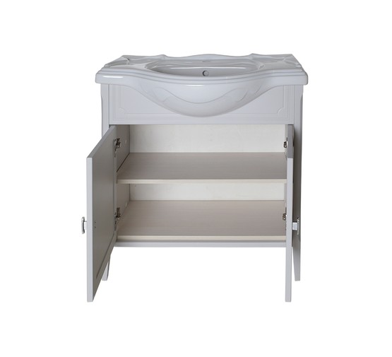 Комплект мебели ASB-Woodline Миа 85 серый