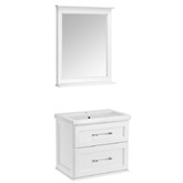 Комплект мебели ASB-Woodline Венеция 70 белый патина серебро