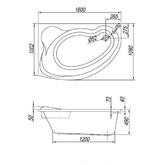 Акриловая ванна Kolpa-san Amadis New Standart 160x100 L