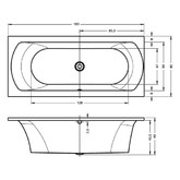 Акриловая ванна Riho Lima 180x80