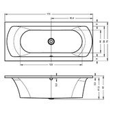 Акриловая ванна Riho Lima 170x75