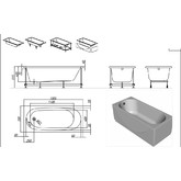 Акриловая ванна Kolpa-san Tamia Standart 170x75