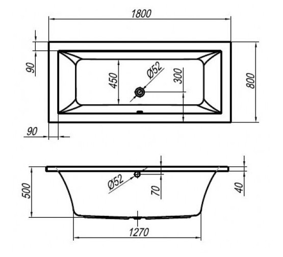 Акриловая ванна Kolpa-san Rapido Basis 200x90