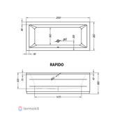 Акриловая ванна Kolpa-san Rapido Basis 200x90