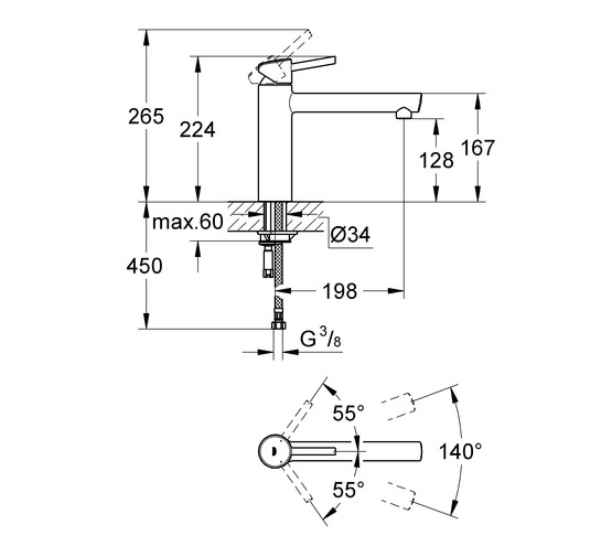 Смеситель для кухни Grohe Concetto 31128001