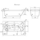 Акриловая ванна Aquatika Unior Standart 150x70 без гидромассажа