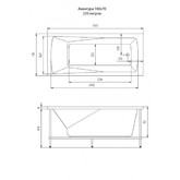 Акриловая ванна Aquatika Aventura Standart 160x70 без гидромассажа