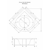 Акриловая ванна Aquatika Opera Standart 168x168 без гидромассажа