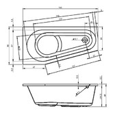 Акриловая ванна Riho Delta 160x80 R