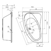 Акриловая ванна Riho Lyra 153x100 R