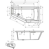 Акриловая ванна Riho Geta 160x90 L